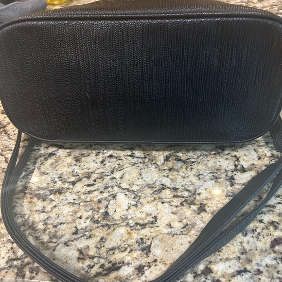 Christian Siriano Black Structured Leather Satchel - Picture 7 of 10